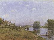 The island of Saint-Denis Alfred Sisley